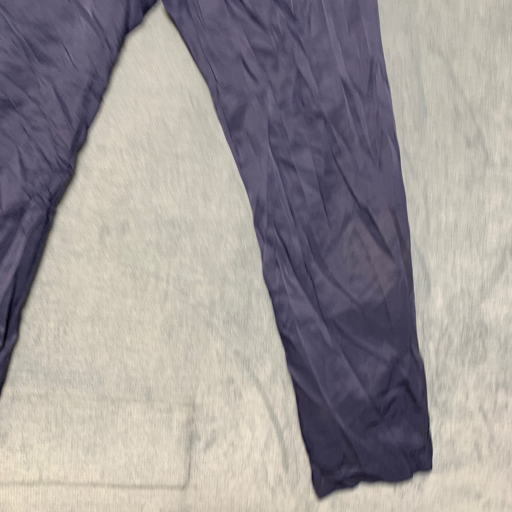 Wilson Athletic Pants Mens Medium Navy Blue Straight Leg Drawstring Zip Pockets - Picture 14 of 15
